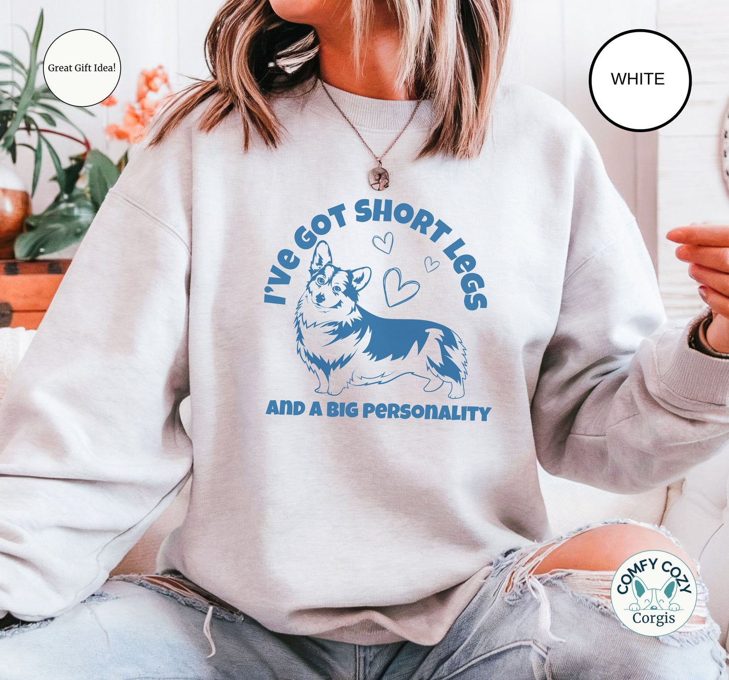 Corgi Short Legs Unisex Crewneck Sweatshirt - Perfect for Dog Lovers