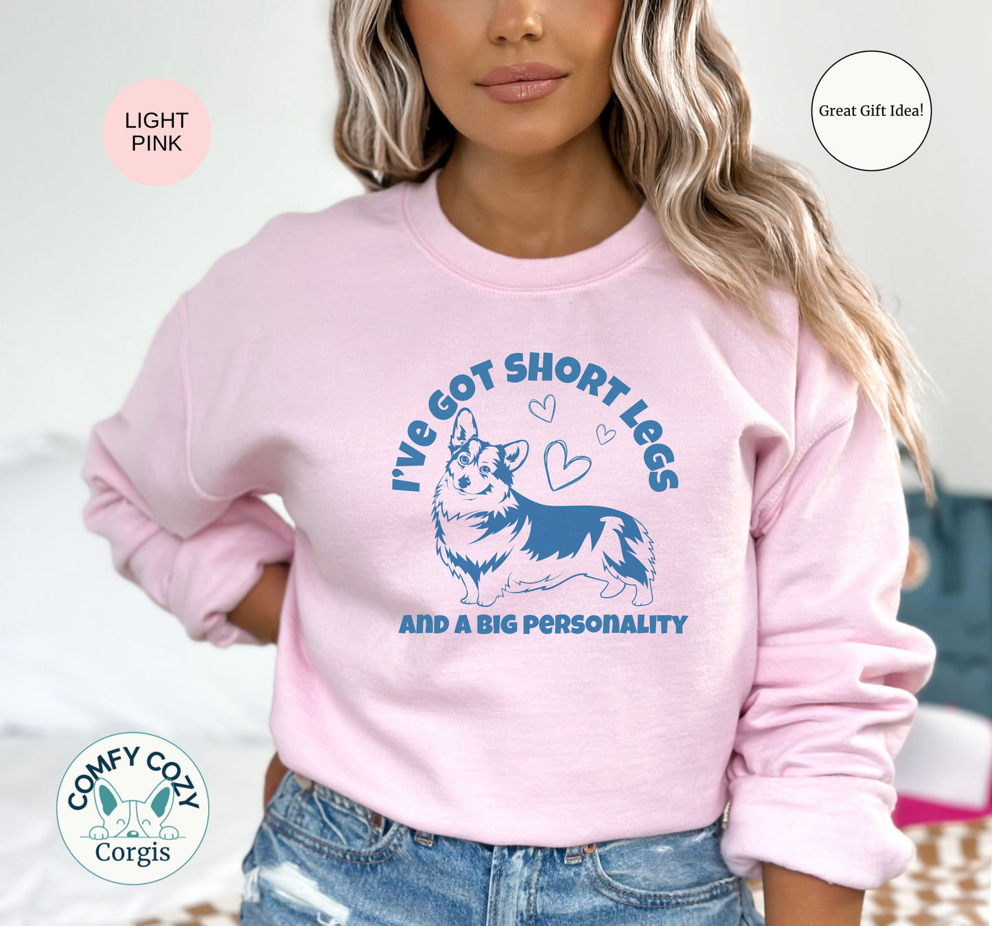 Corgi Short Legs Unisex Crewneck Sweatshirt - Perfect for Dog Lovers