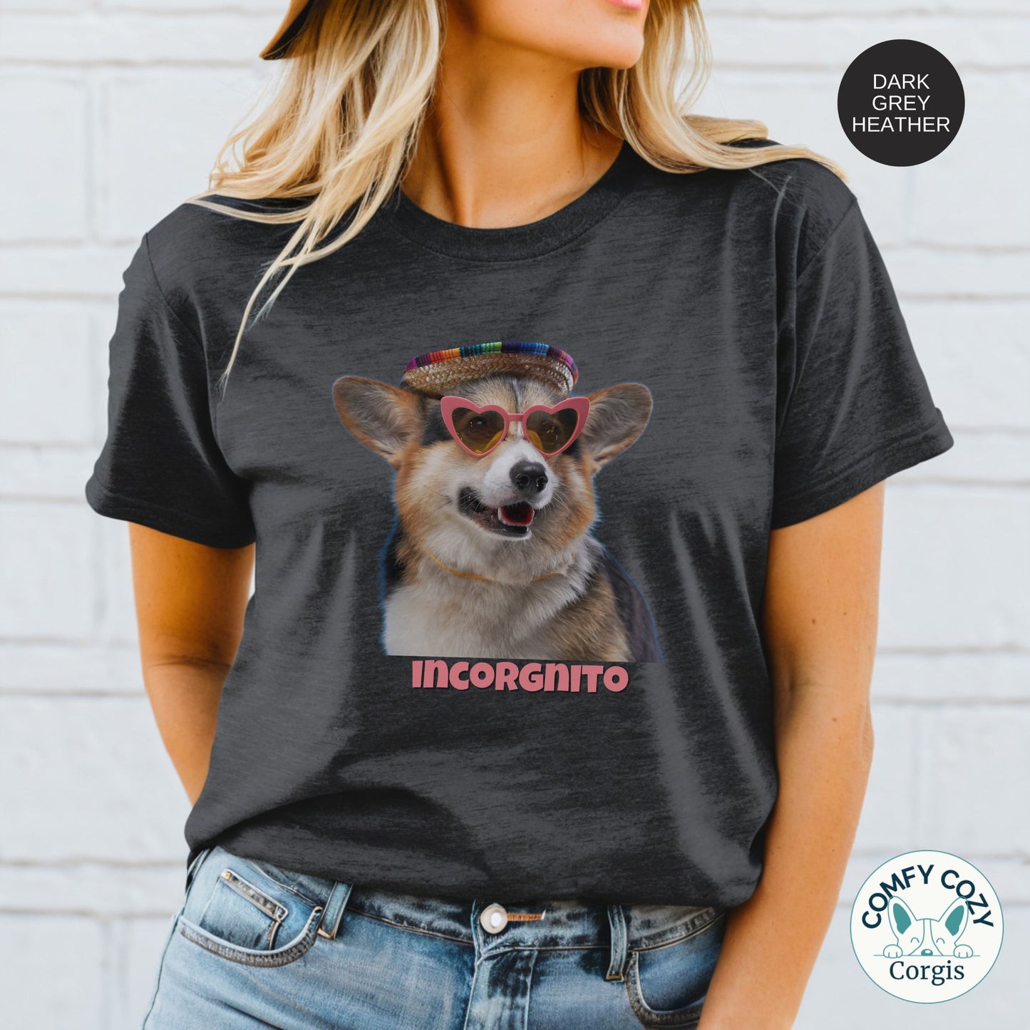 Incorgnito Corgi Shirt - Corgi Graphic Tee