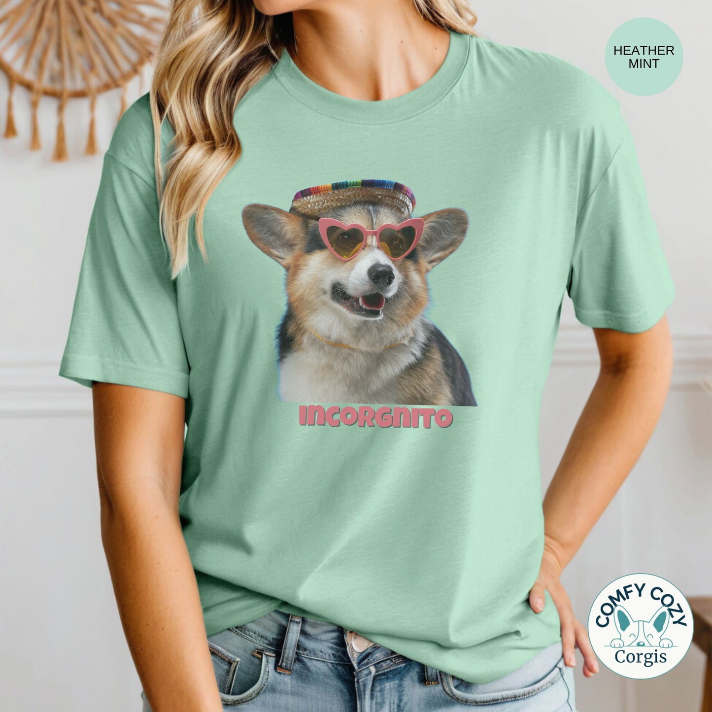 Incorgnito Corgi Shirt - Corgi Graphic Tee