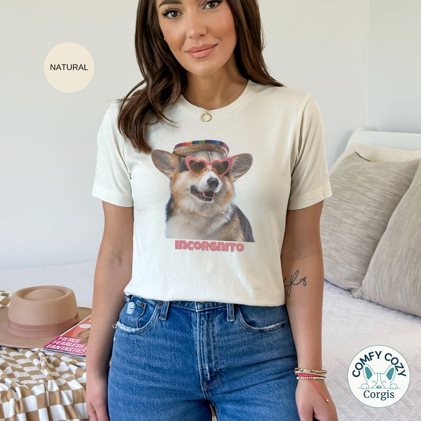 Incorgnito Corgi Shirt - Corgi Graphic Tee