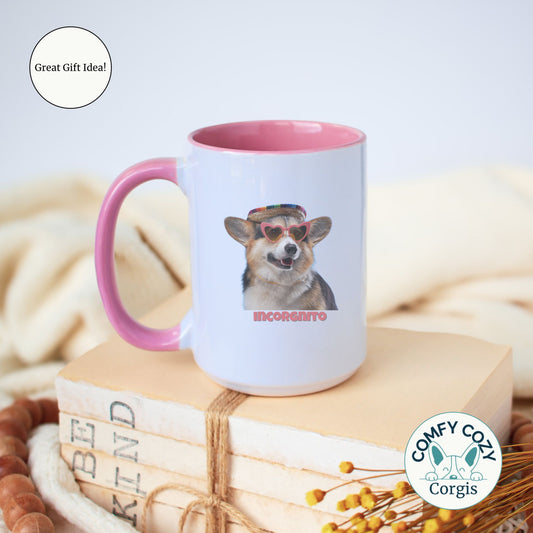 Incorgnito Corgi Mug - Colorful 11oz or 15oz Mug