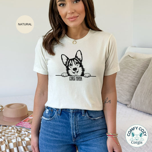 Corgi Mama Tee, Corgi Lover Gift