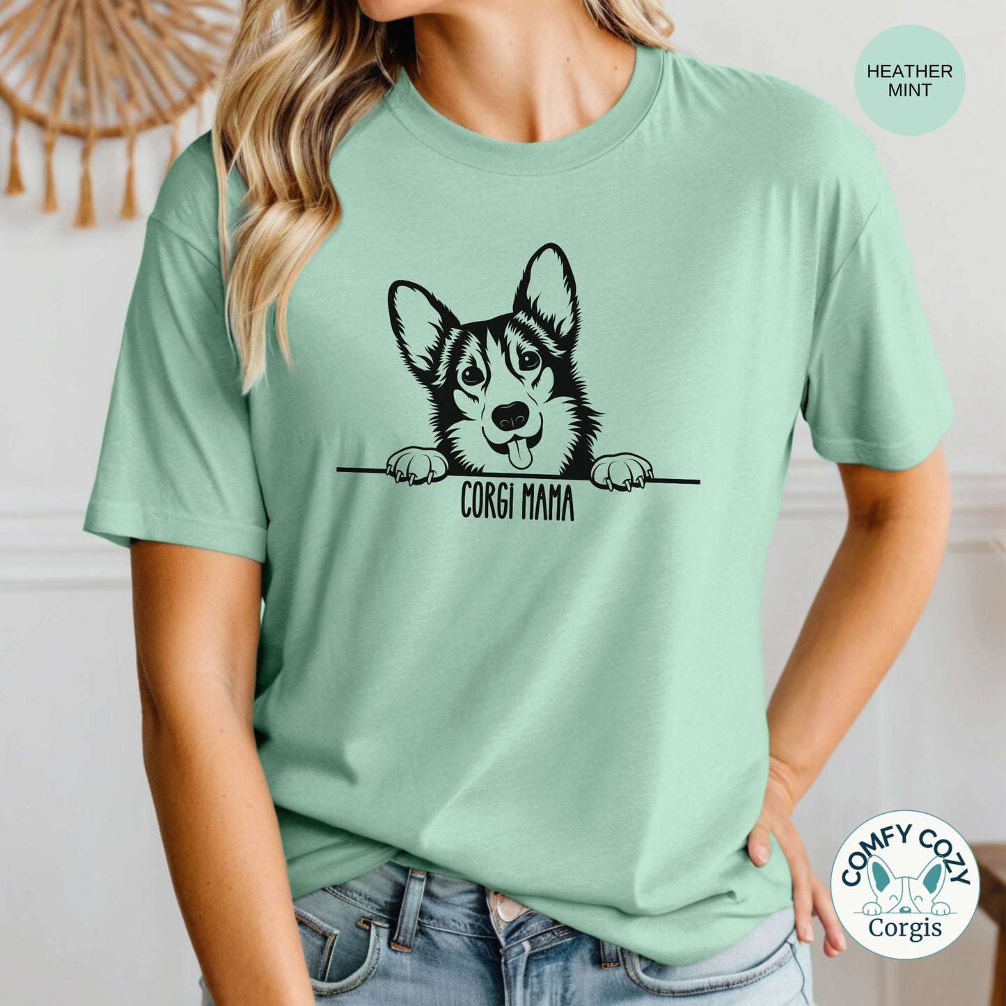 Corgi Mama Tee, Corgi Lover Gift