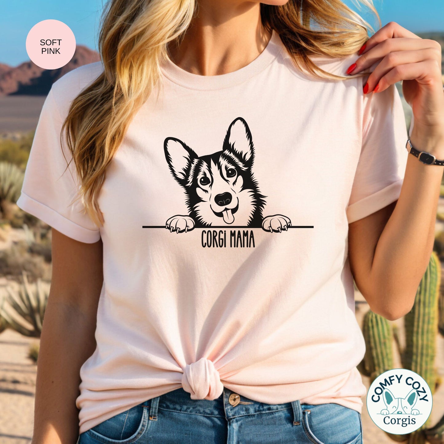 Corgi Mama Tee, Corgi Lover Gift