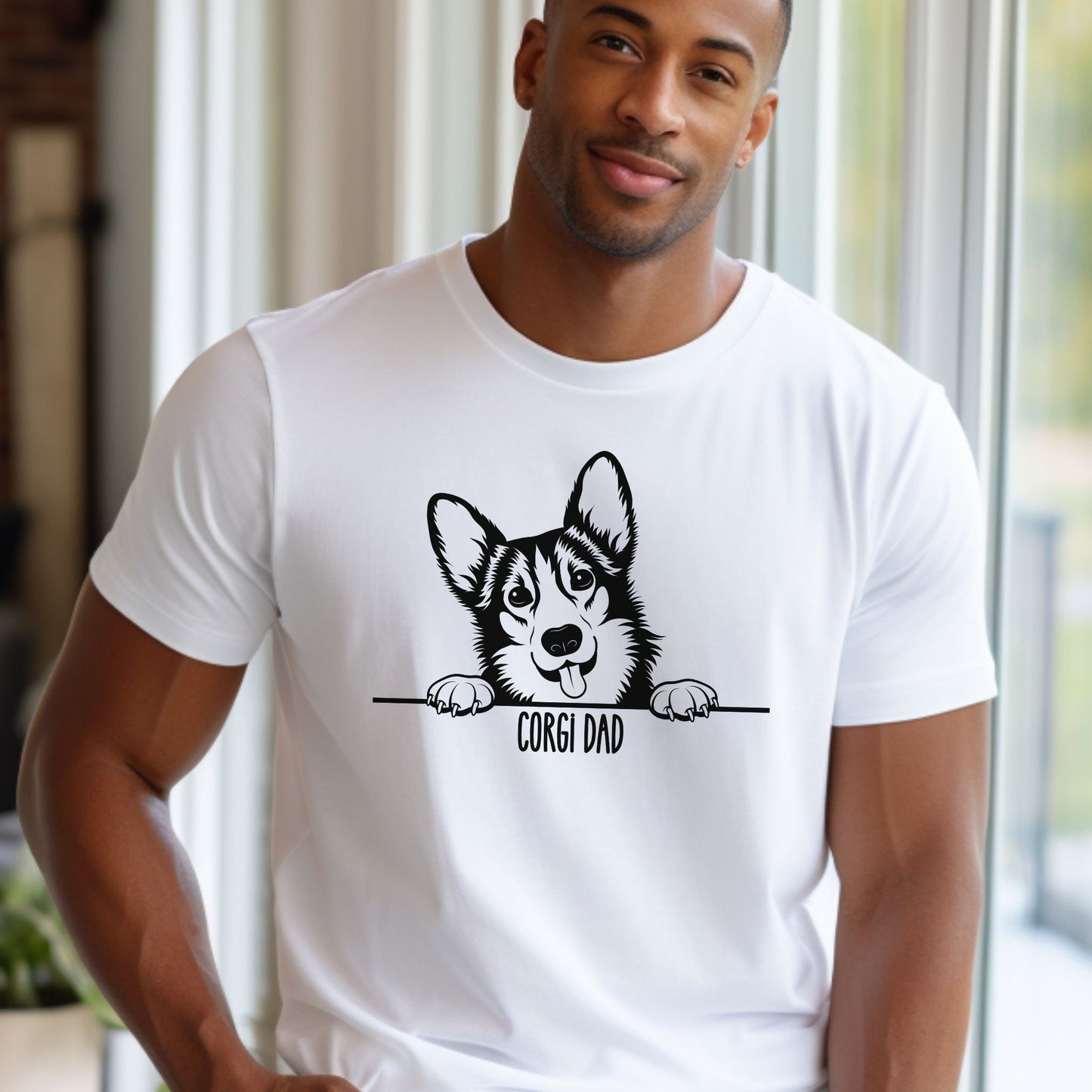 Corgi Dad Tee, Corgi Lover Gift