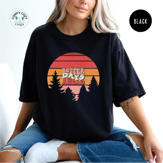 Sunset Vibe Graphic T-Shirt - Retro Nature Design