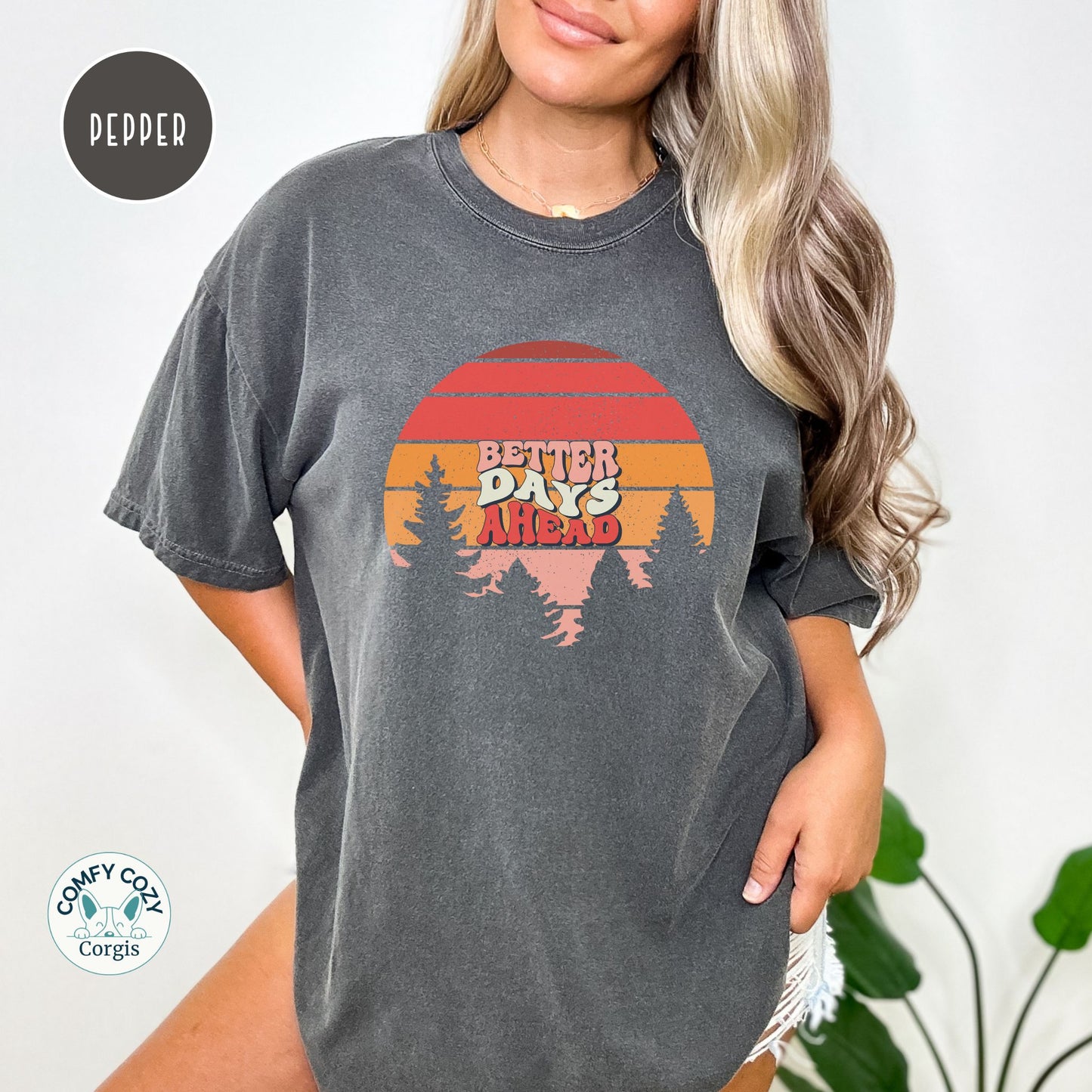 Sunset Vibe Graphic T-Shirt - Retro Nature Design