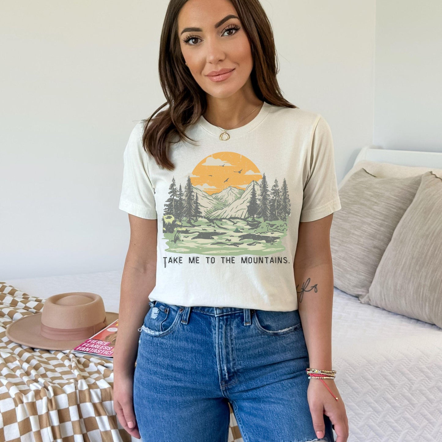 Take me to the Mountains Graphic Tee - Great gift for Hikers