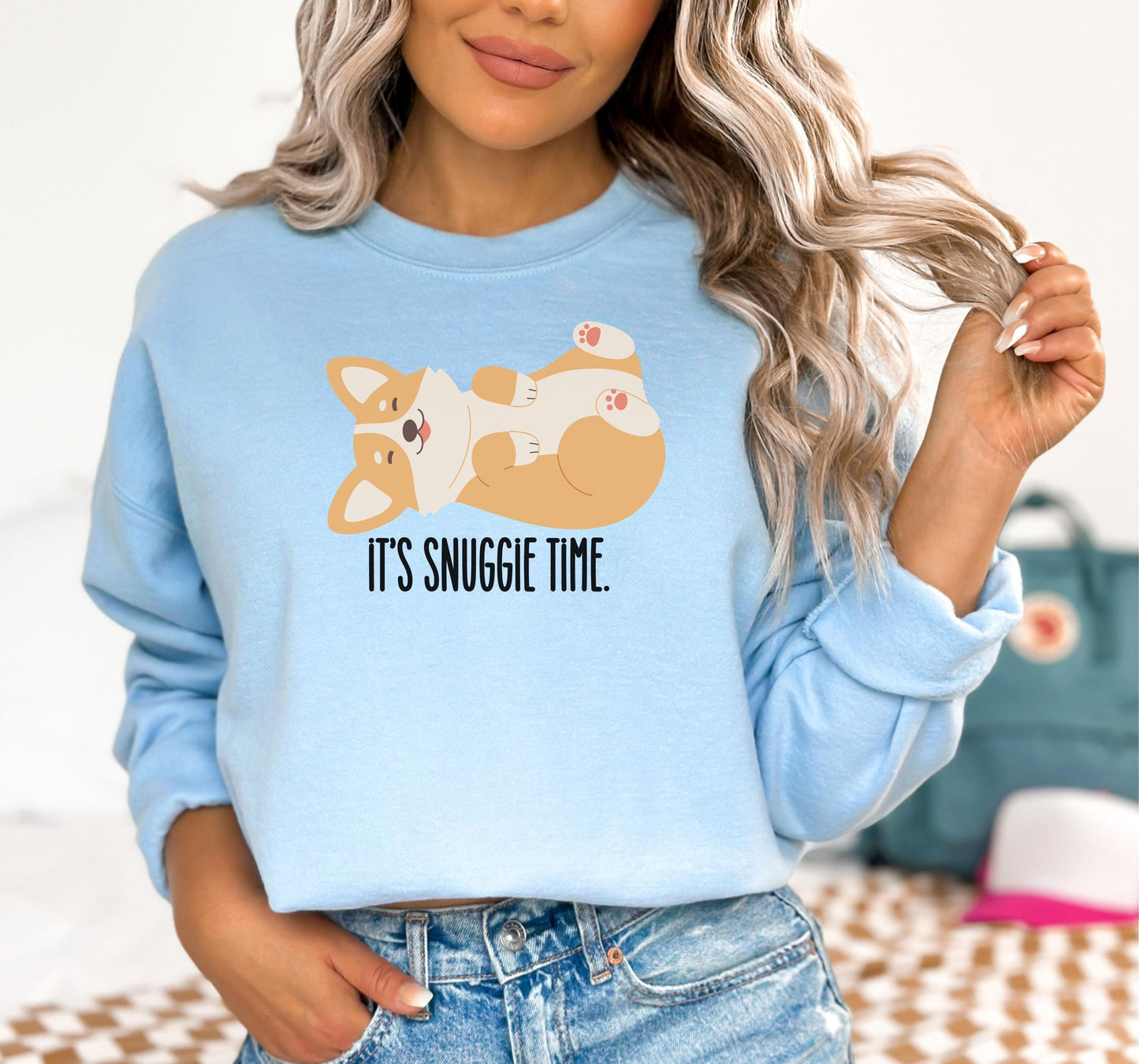 Corgi Lover Crewneck Sweatshirt - It's Snuggie Time