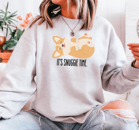 Corgi Lover Crewneck Sweatshirt - It's Snuggie Time