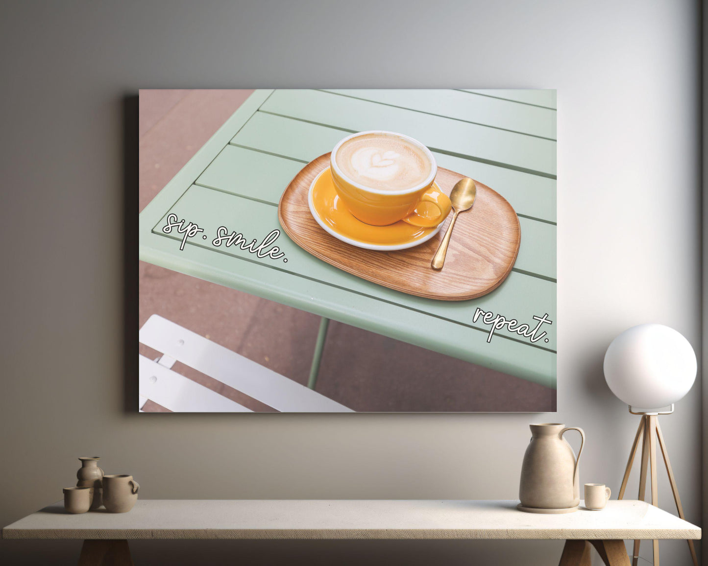 Sip, Smile, Repeat - Coffee Wall Art