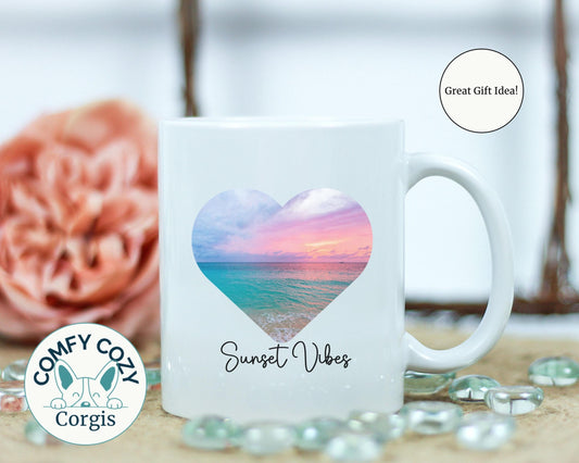 Sunset Mug Gift for Sunset Lover, Sunset gift for her, Ceramic Coffee Mug