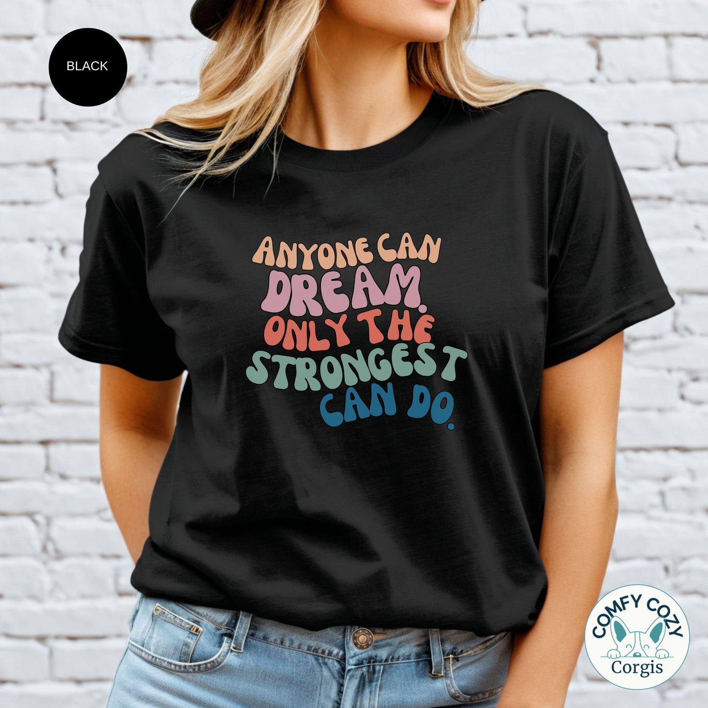 Inspiring Dreamer Tee, Motivational T-Shirt, Gifts of Aspiration