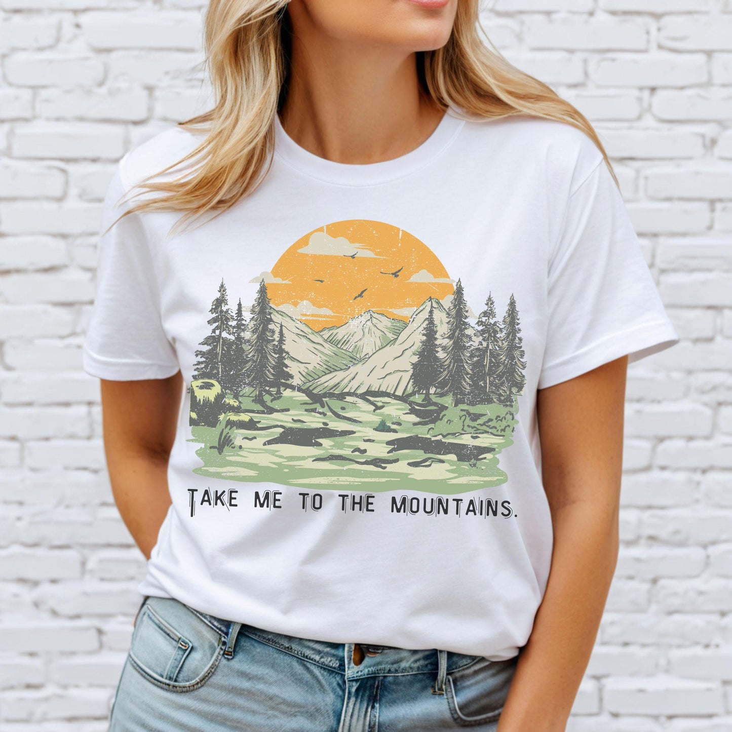 Take me to the Mountains Graphic Tee - Great gift for Hikers