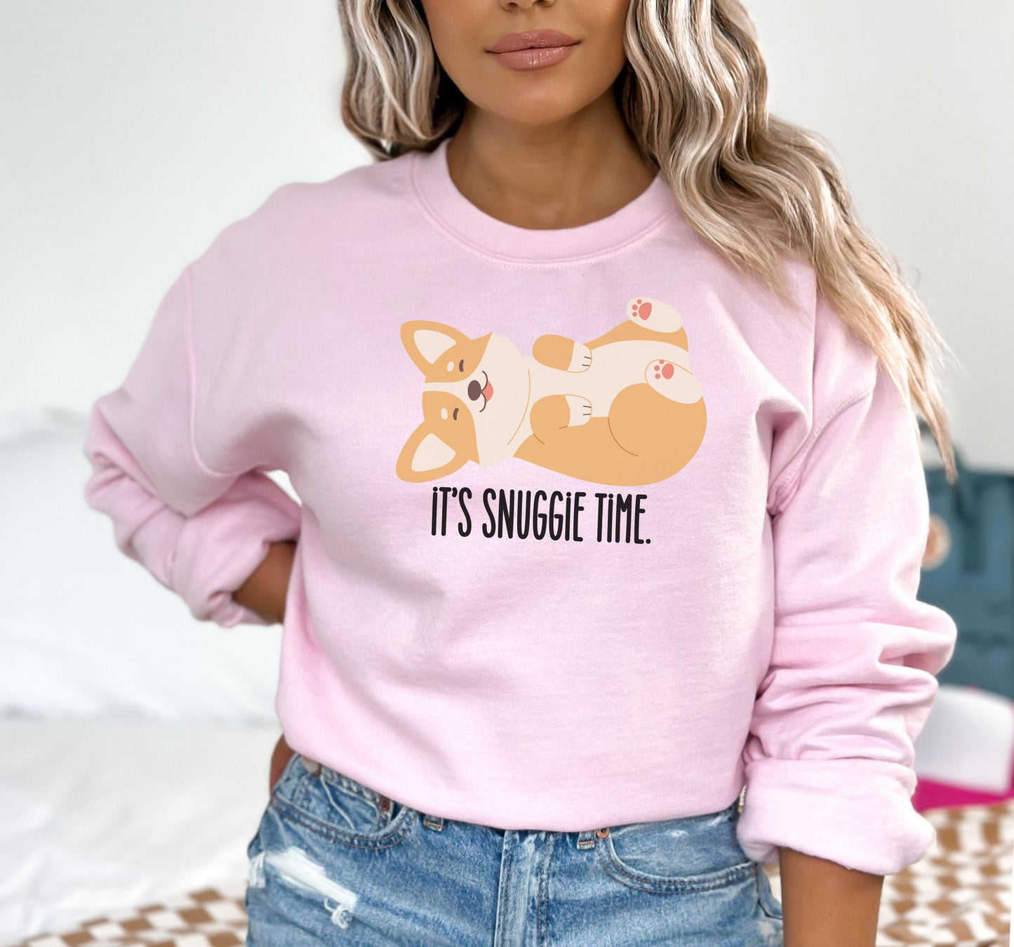 Corgi Lover Crewneck Sweatshirt - It's Snuggie Time