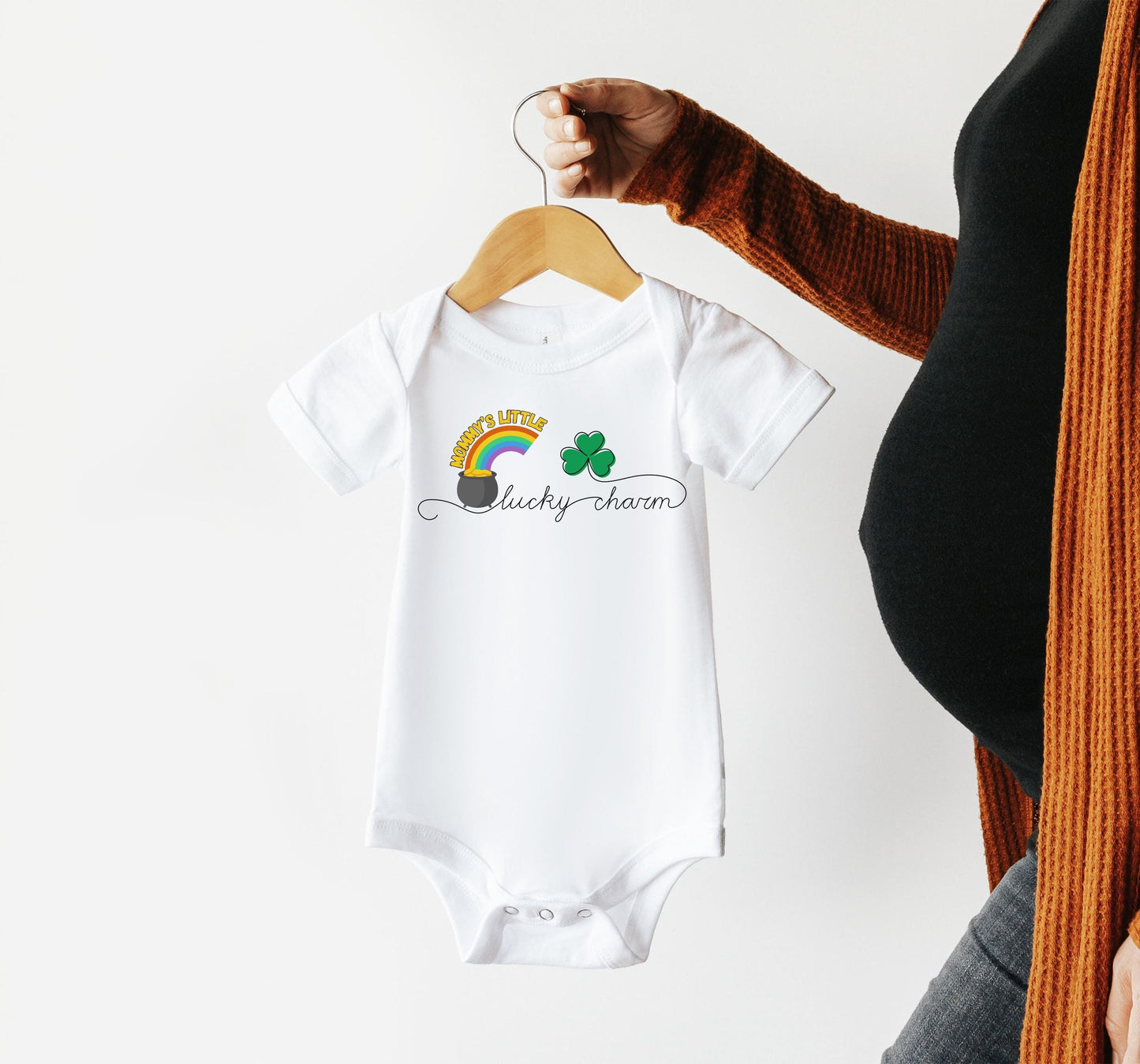 Mommy's Little Lucky Charm Baby Onsie - Cute for St. Patrick's Day