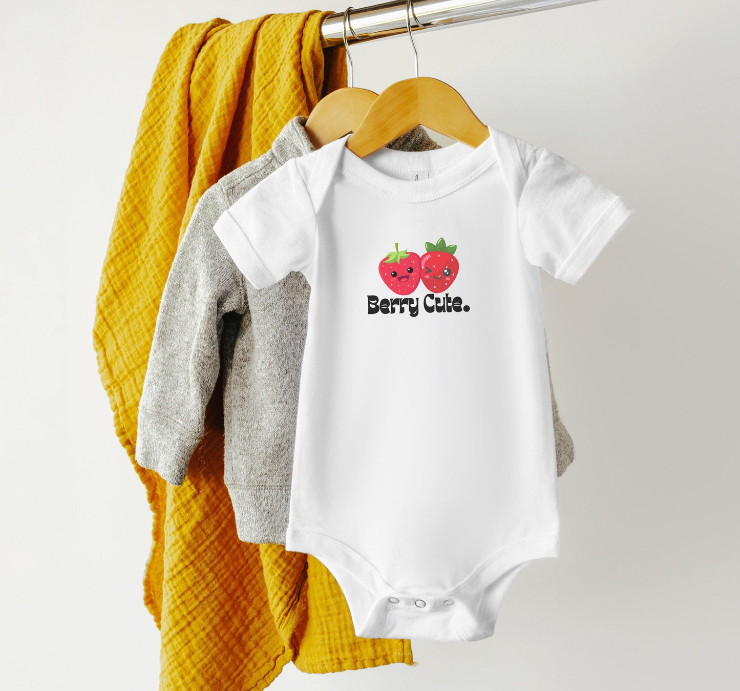 Strawberry Shirt for baby gift, Baby Onsie, Gift for baby shower, Cute Strawberry Gift for Birthday